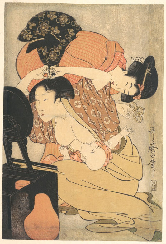 Utamaro Kitagawa - Anya és gyermek