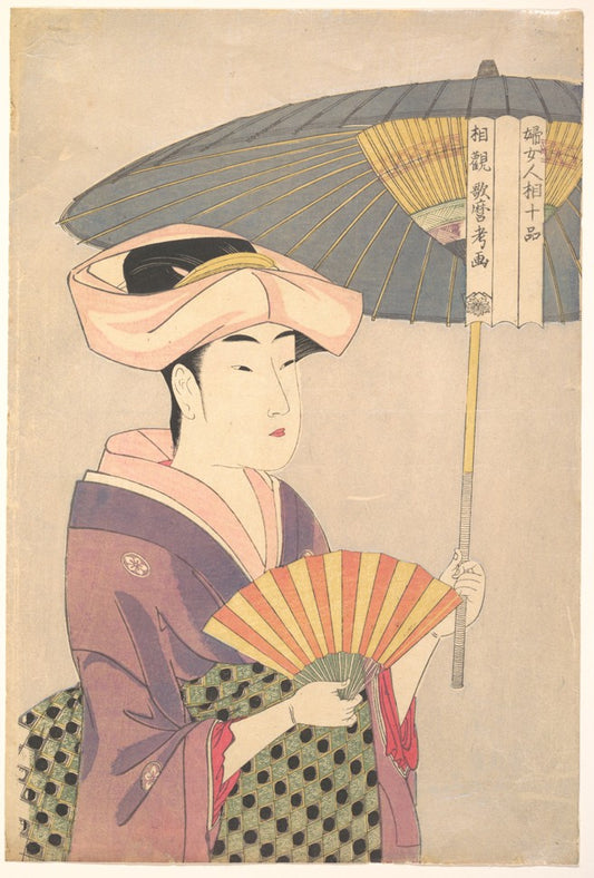 Utamaro Kitagawa - Hölgy ernyővel