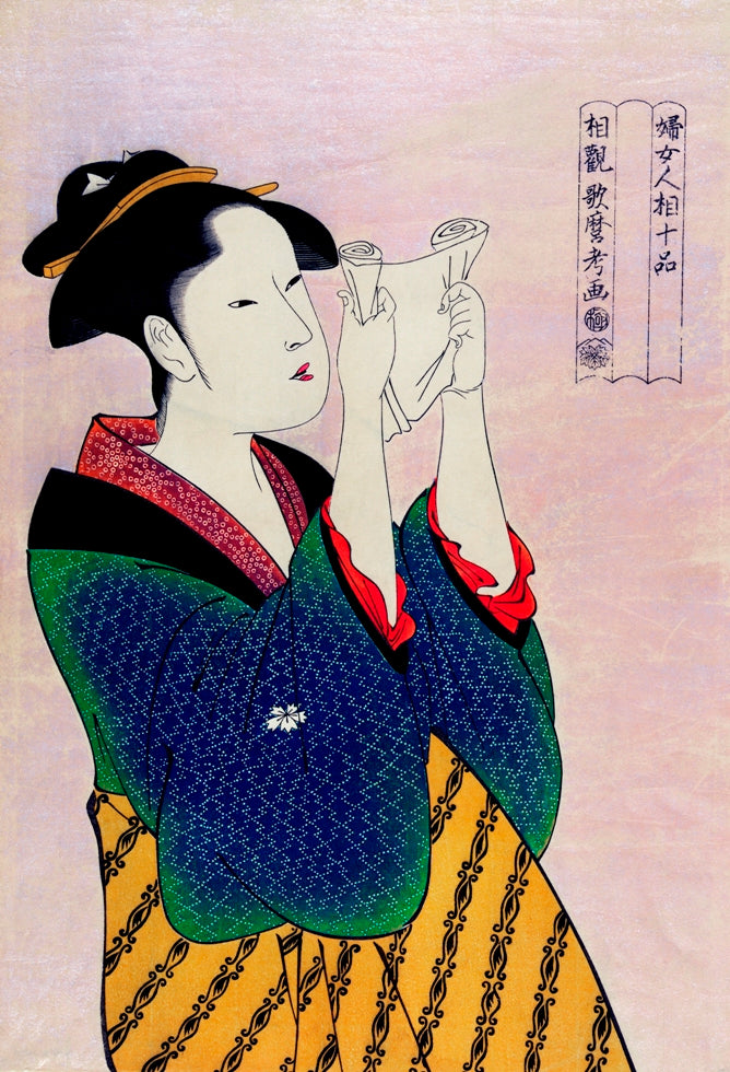 Utamaro Kitagawa - Olvasó hölgy