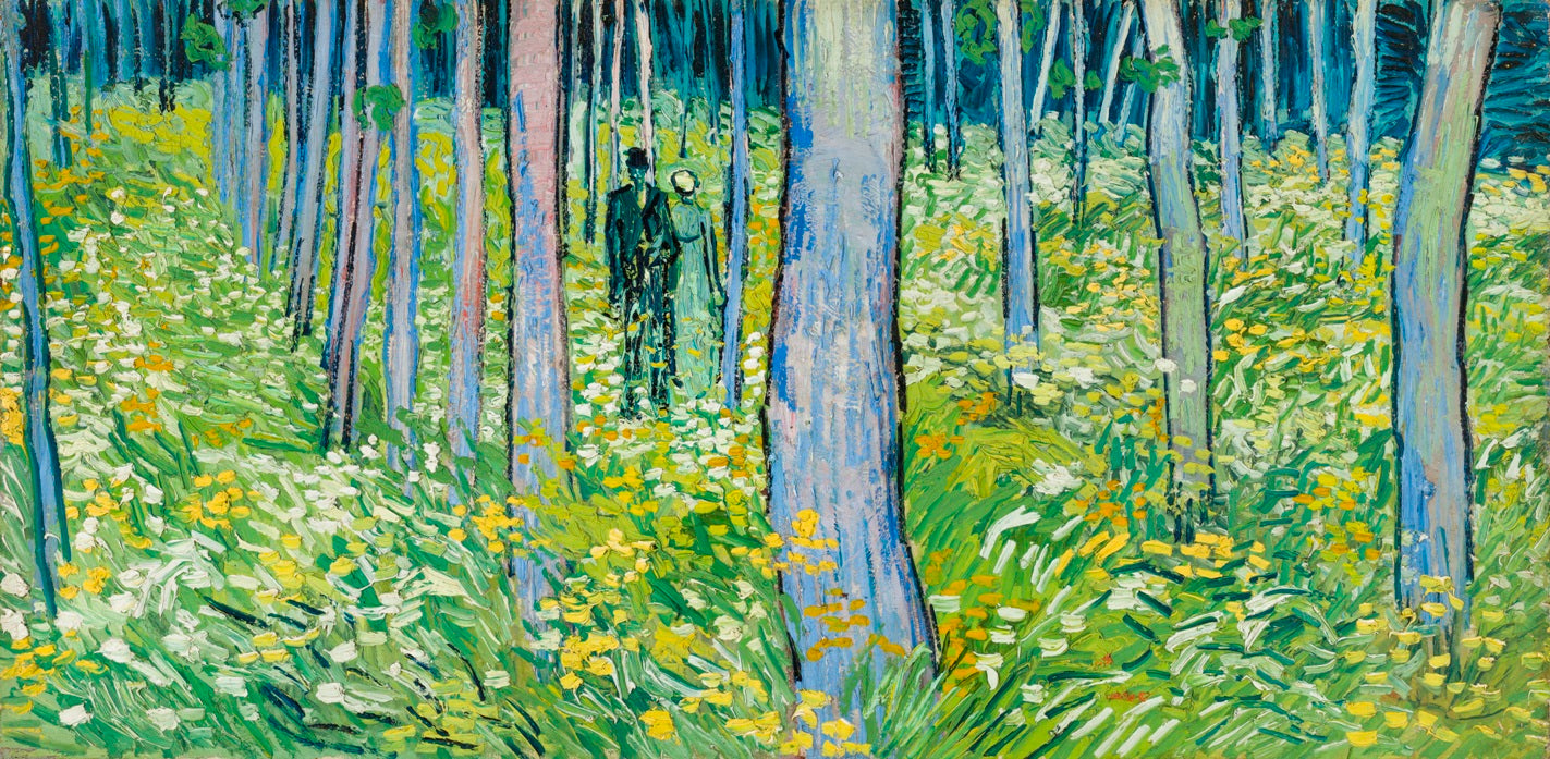 Vincent van Gogh - Aljnövényzet szerelmes párral