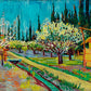 Vincent van Gogh - Gyümölcsös ciprusokkal ölelve