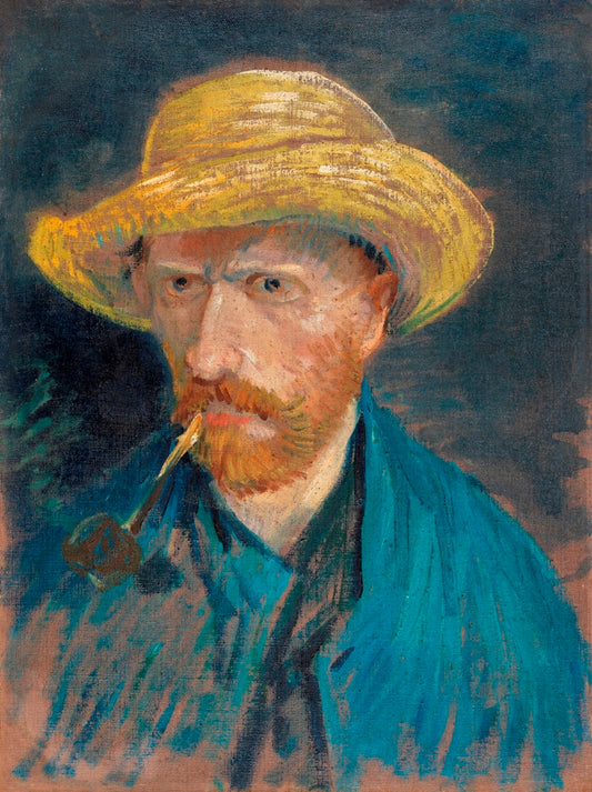 Vincent van Gogh - Önarckép szalmakalapban, pipával