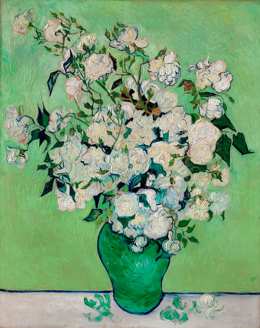 Vincent van Gogh - Rózsák zöld vázában