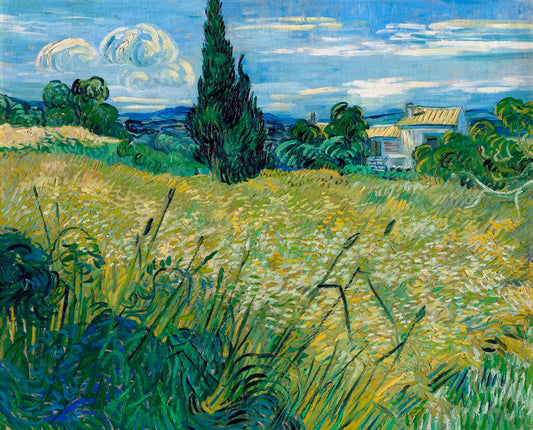 Vincent van Gogh - Zöld búzamező ciprussal