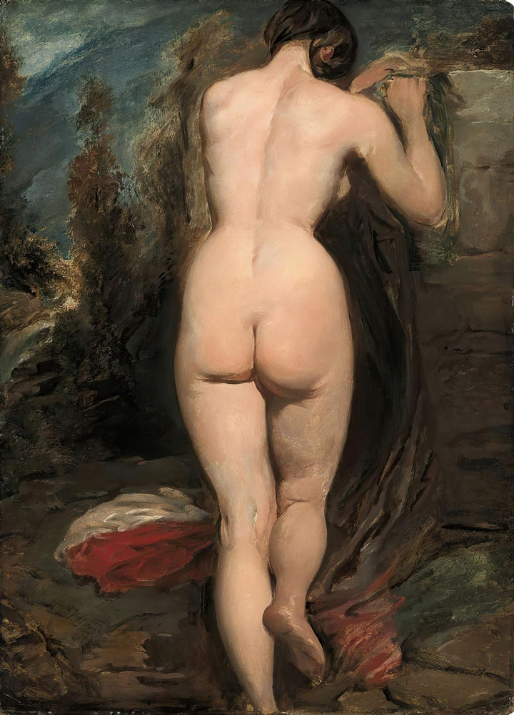 William Etty - Álló női akt hátulról