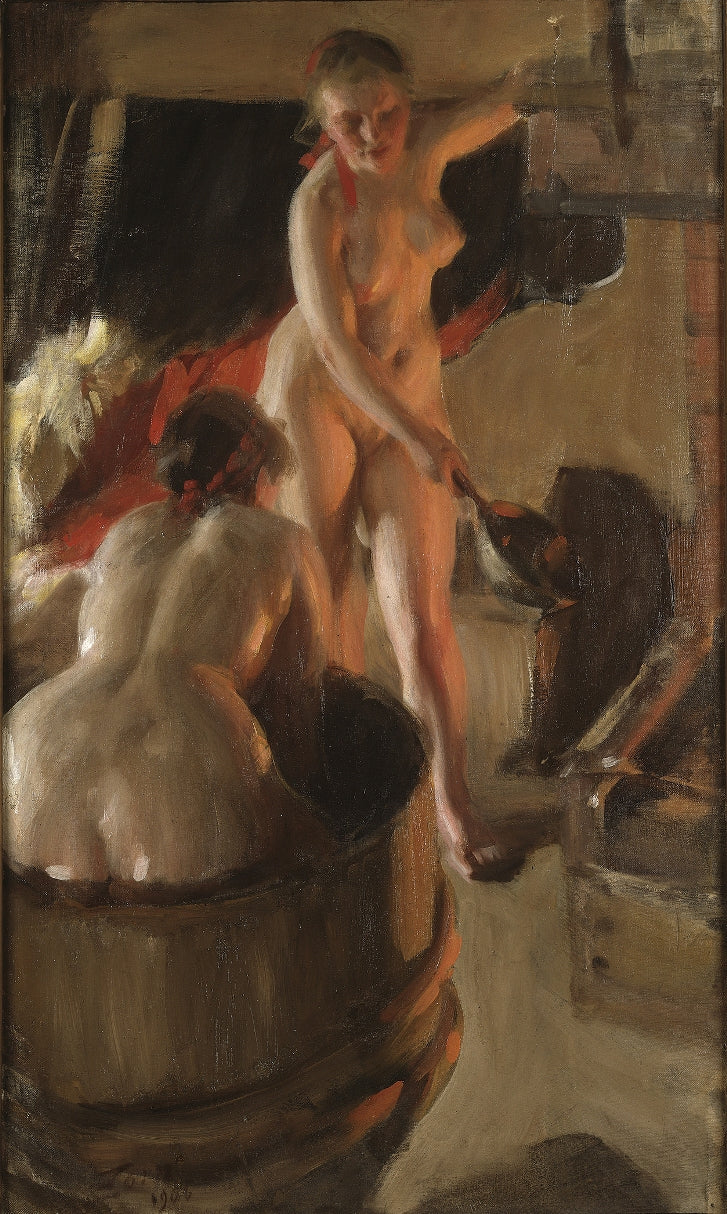 Anders Zorn - Dalarnai lányok fürdőznek